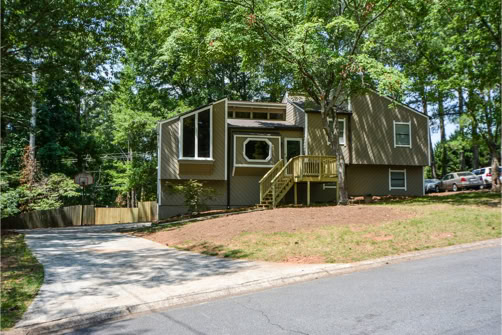 Custom made from entrance deck