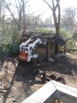 Demolition of small shed