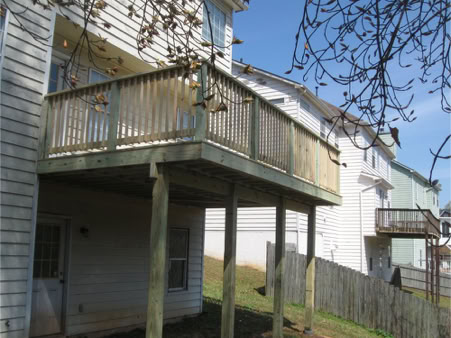 custom made back deck